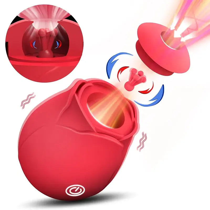 Detachable Rose Stimulation Vibrator