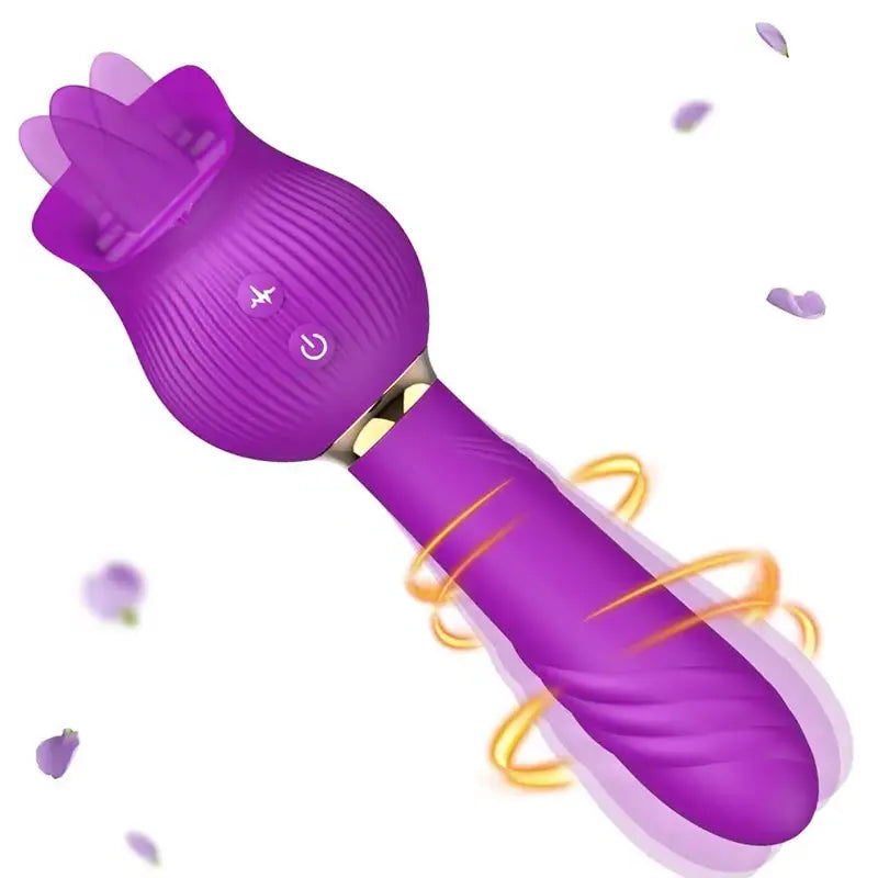 Rose G-Spot Inverter Tongue Vibrator