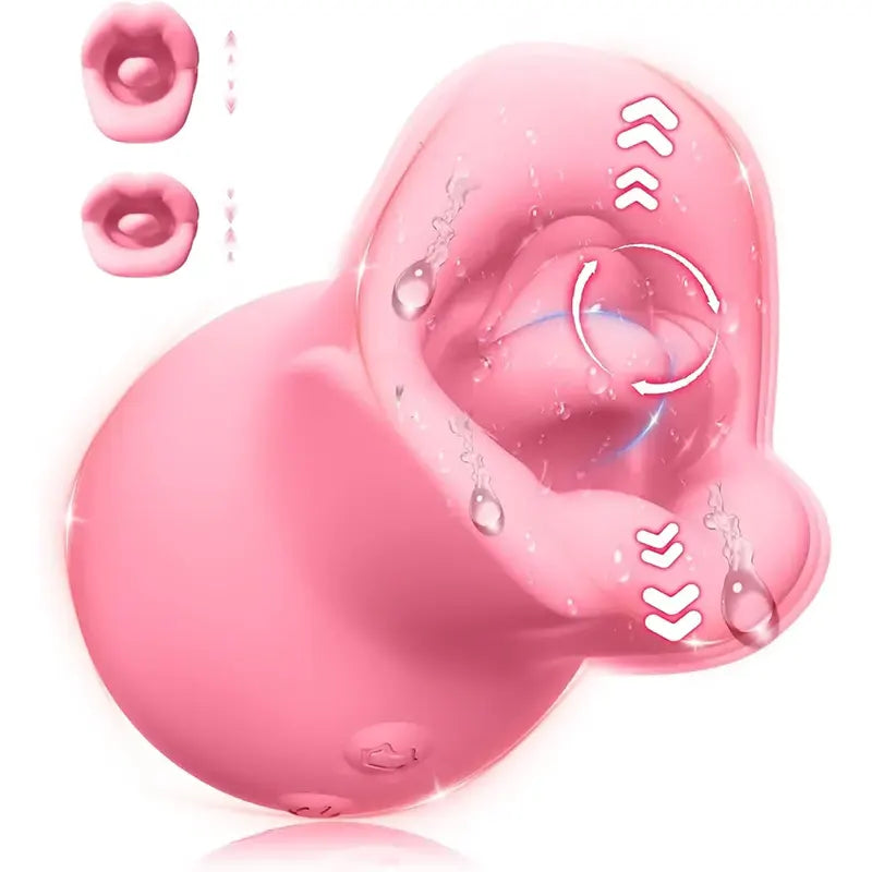 Rose Vibration 10 Frequency Tongue Masturbator