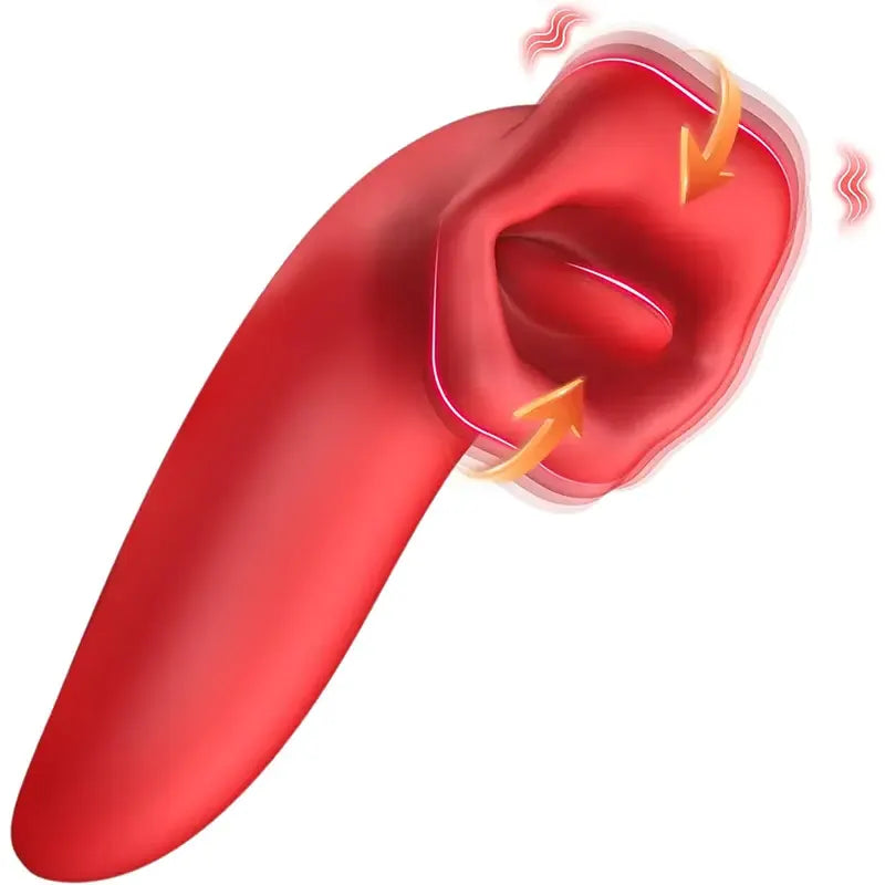 Double Red Lips G-spot Stimulation Vibrator