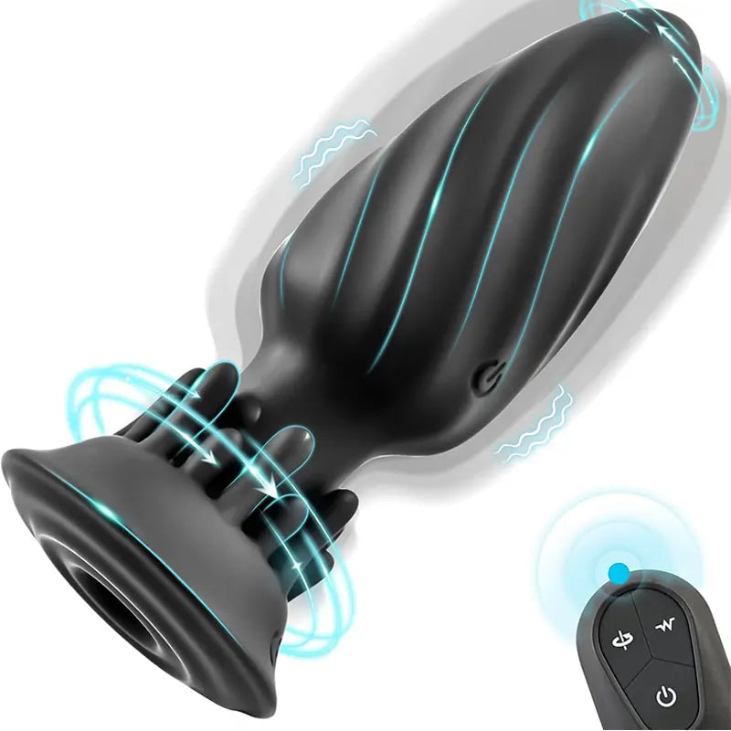 Rotating Vibrating Tentacle Anal Plug