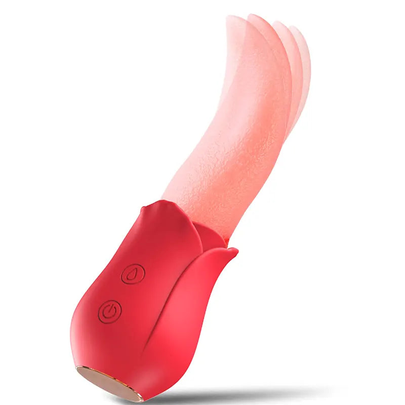 Multi-Frequency Tongue Rose G-Spot Vibrator