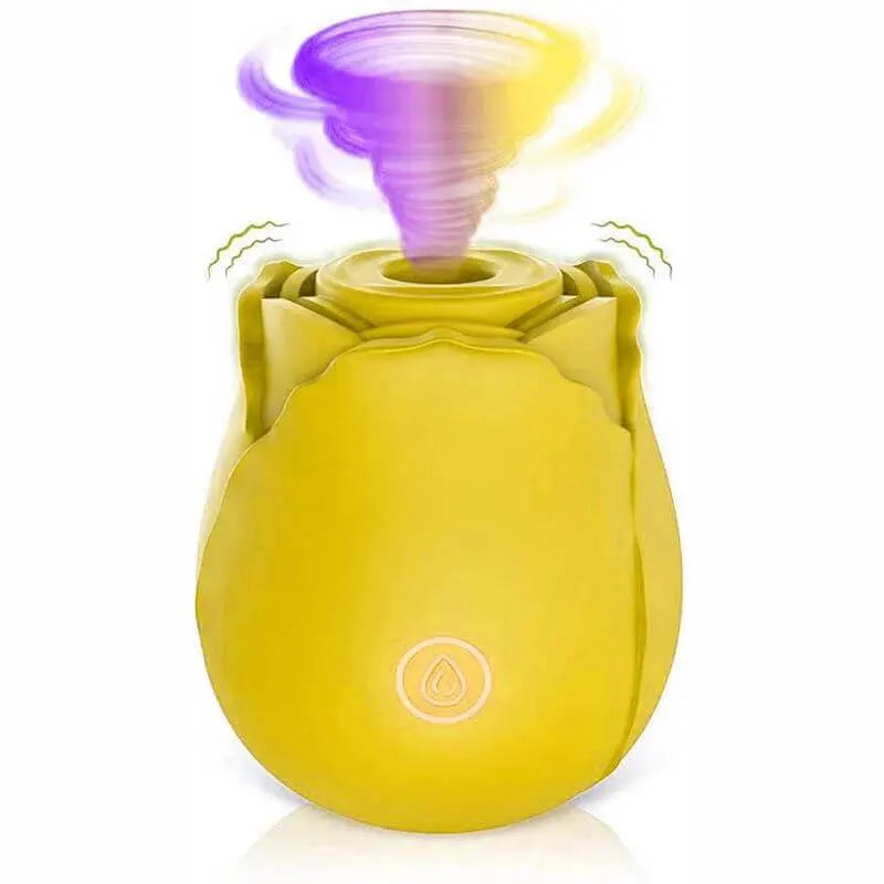 Yellow Rose Clitoral Sucking Vibrator