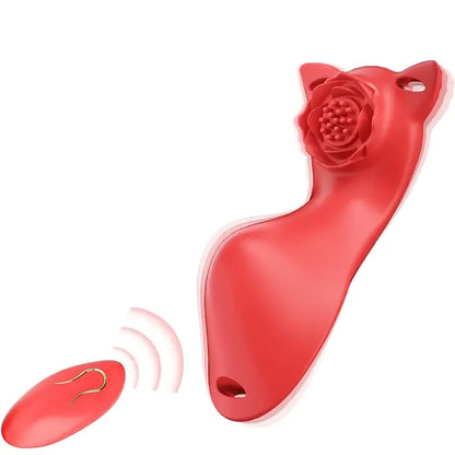 Remote-Control Rose Vibrator with Panty
