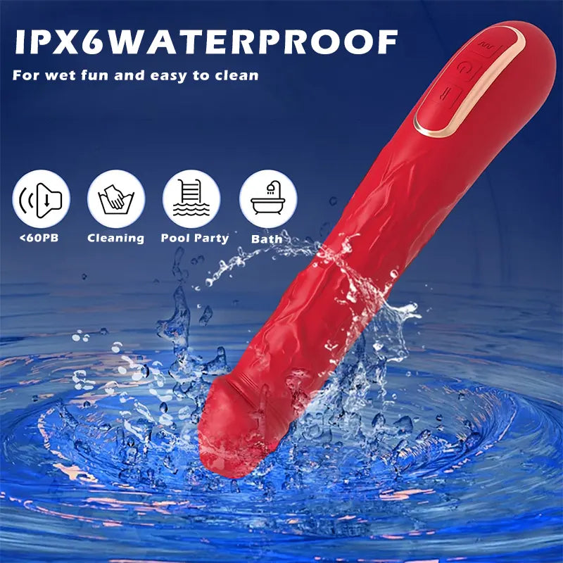 Realistic Wriggle Vibrator with Dual Pleasure