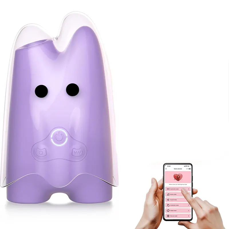 Ghost App-Controlled Suction and Vibe Toy