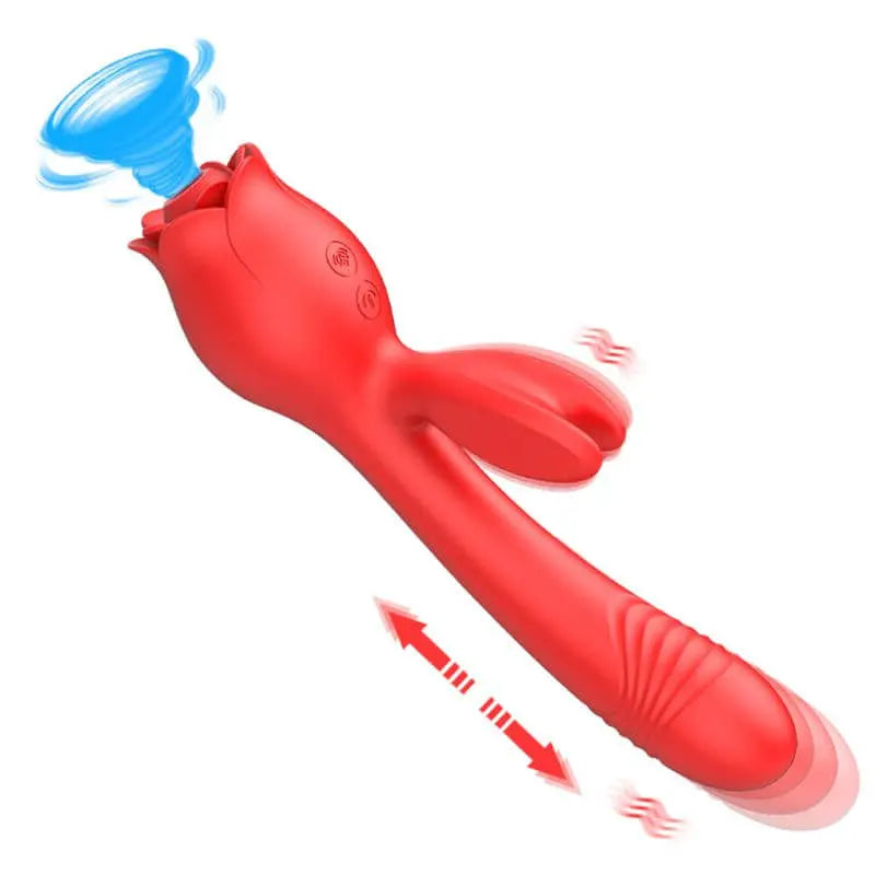 Rabbit Rose Vibrator with Telescoping Function