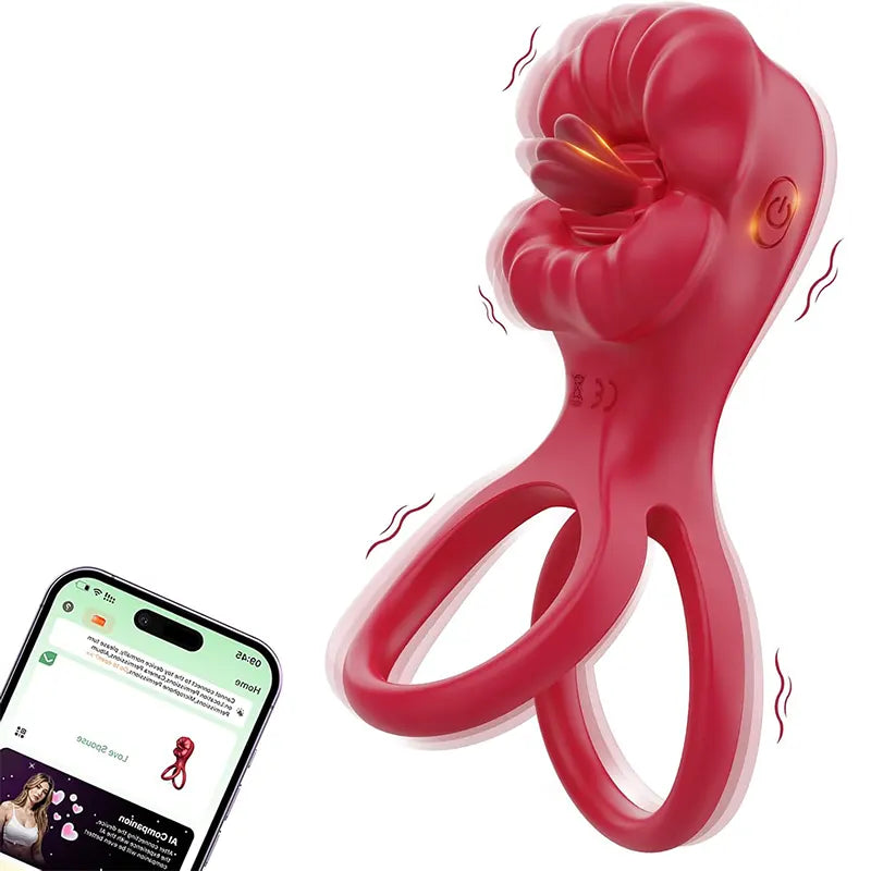 App-Controlled Vibrating Penis Ring