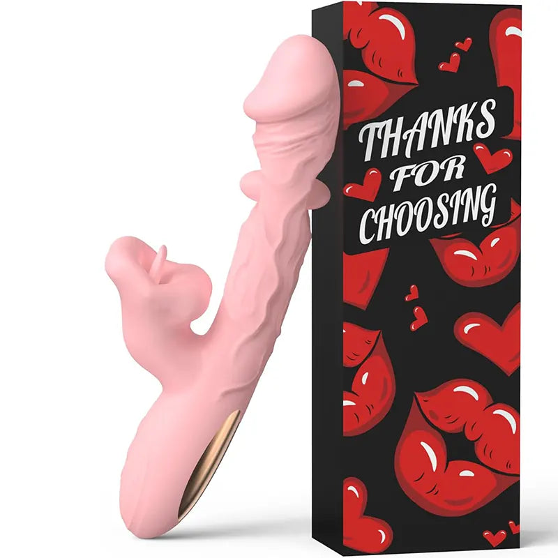 Rose Lips Vibrator with Tongue Teaser