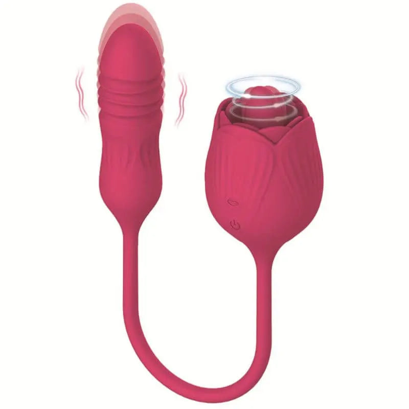 Dual-Ended Rose Pleasure Thruster