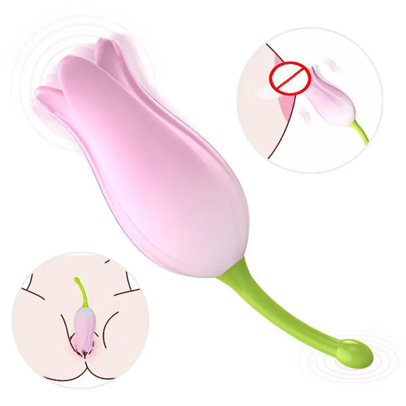 Silicone Tulip Clitoral Vibrator