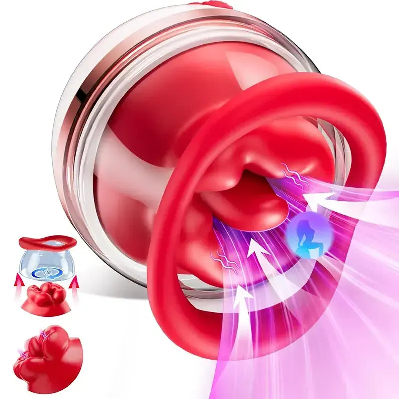 Rose Suction and Tongue Vibrator