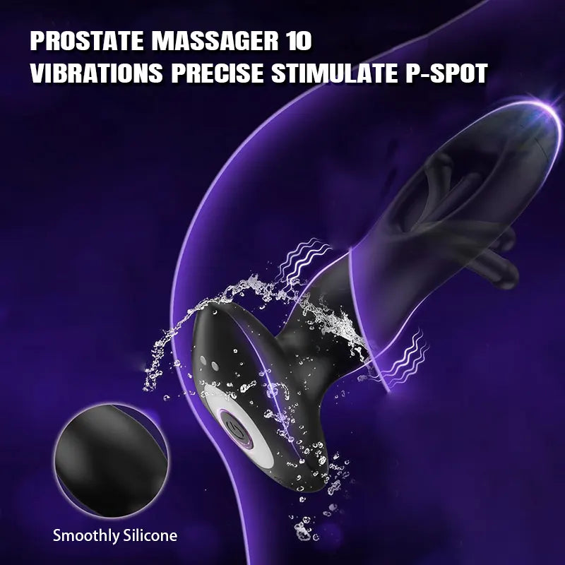 Remote Flapping Vibrating Anal Plug