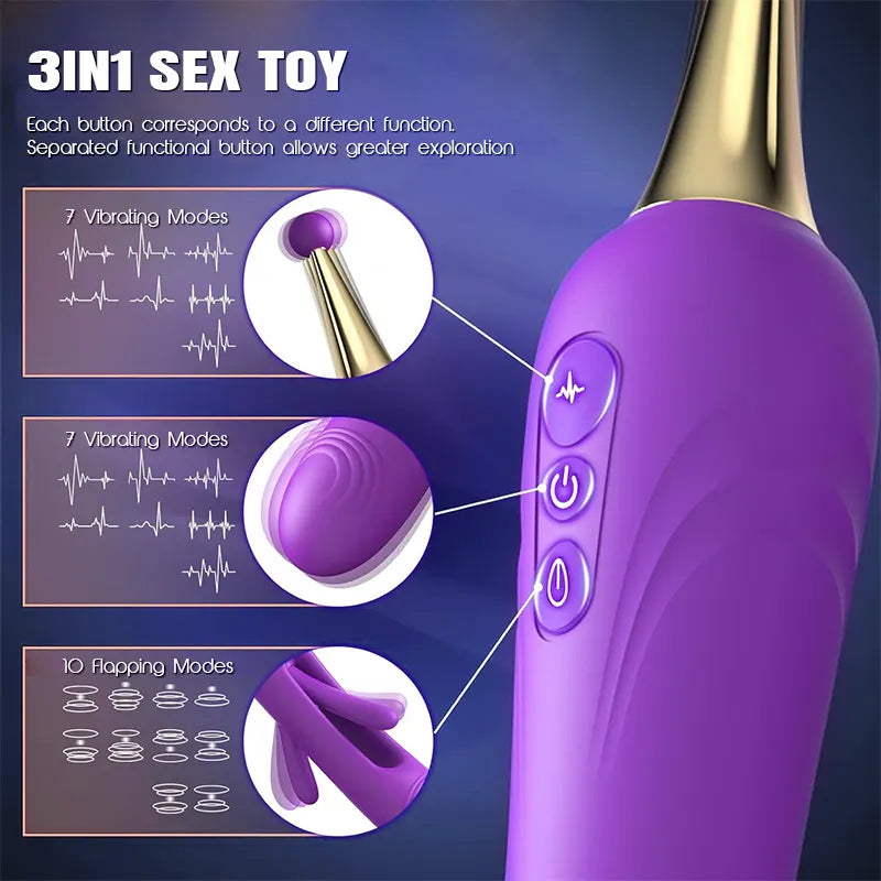 Tapping G-Spot and Clitoral Vibrator