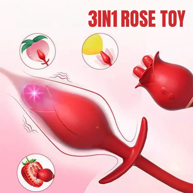 Rose Tongue and Plug Stimulator