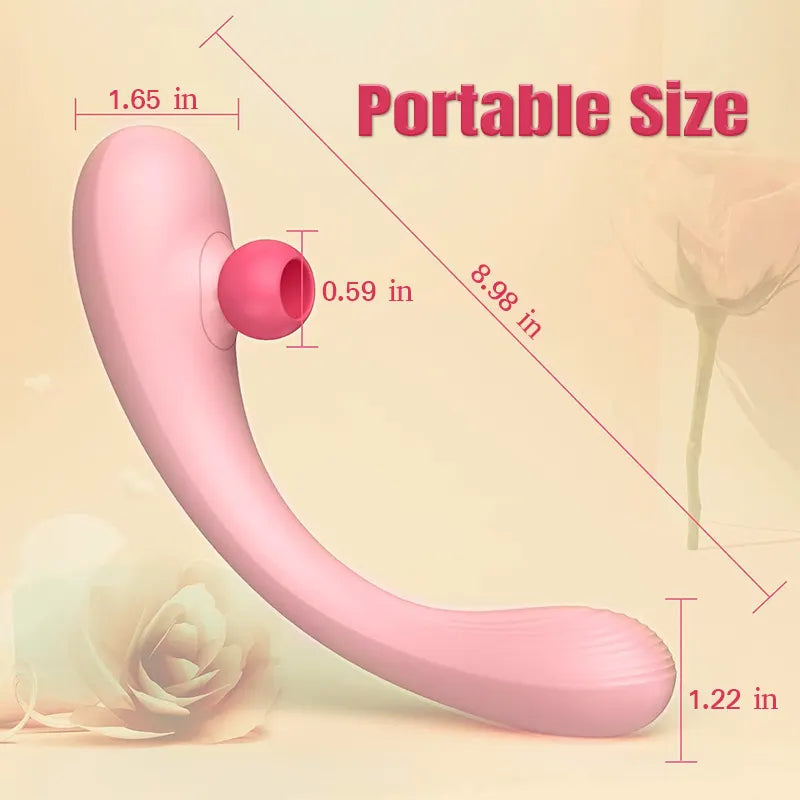 2-in-1 Suction &amp; Thrusting Vibrator