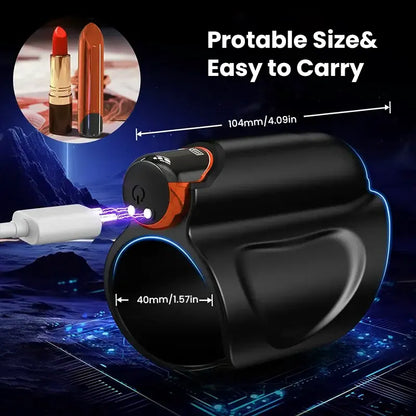 Vibrating Penis Stroker with LED Display