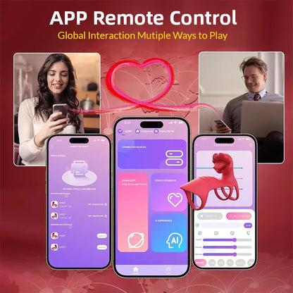 App-Controlled Triple Cock Ring Sleeve