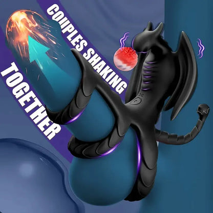 Dragon Cock Ring with Remote Vibration