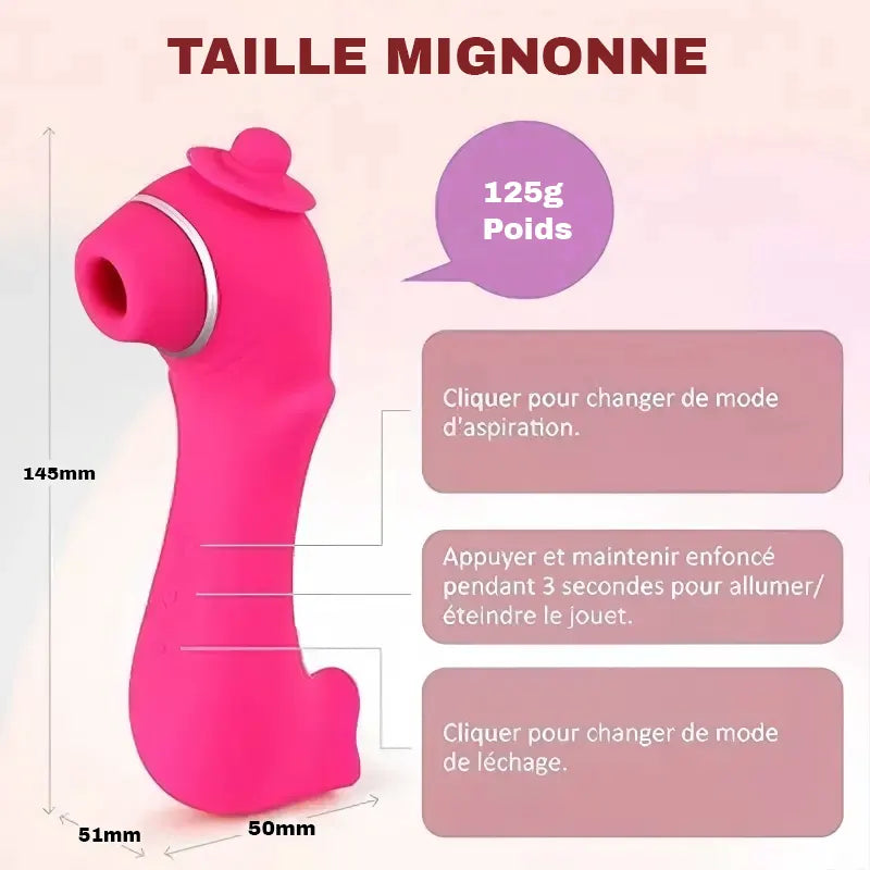 Pink Worm Clitoral Vibrator