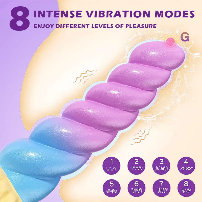 Remote-Controlled Screw-Thread Anal Vibrator