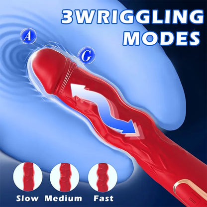 Realistic Wriggle Vibrator with Dual Pleasure