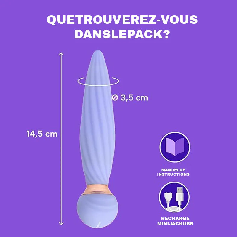 Spindle Anal Vibrator with Remote
