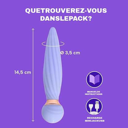 Spindle Anal Vibrator with Remote