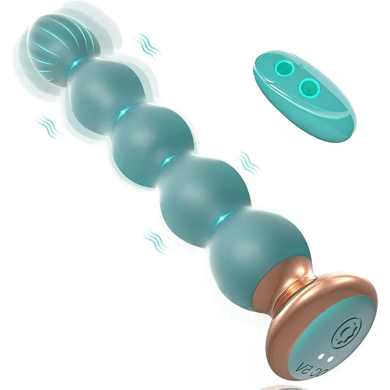 Remote-Controlled Indigo Anal Beads