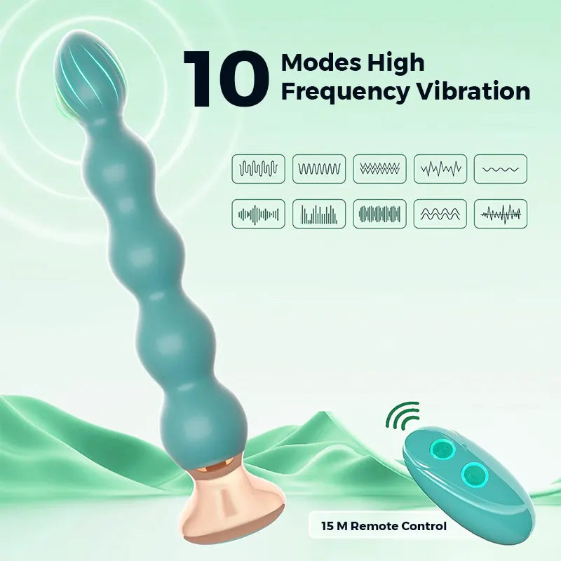 Remote-Controlled Indigo Anal Beads