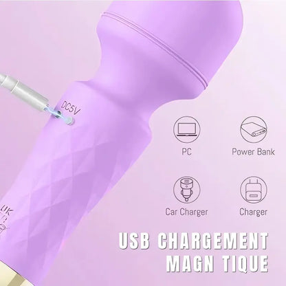 Dual-Ended Wand Vibrator