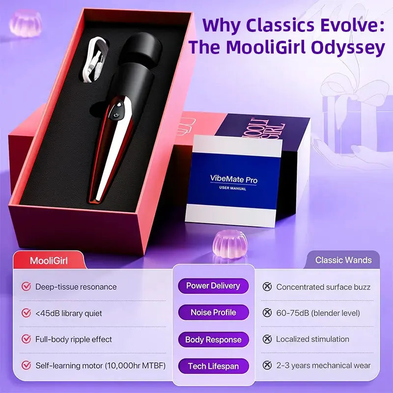 Rose Gold Female Wand Vibrator
