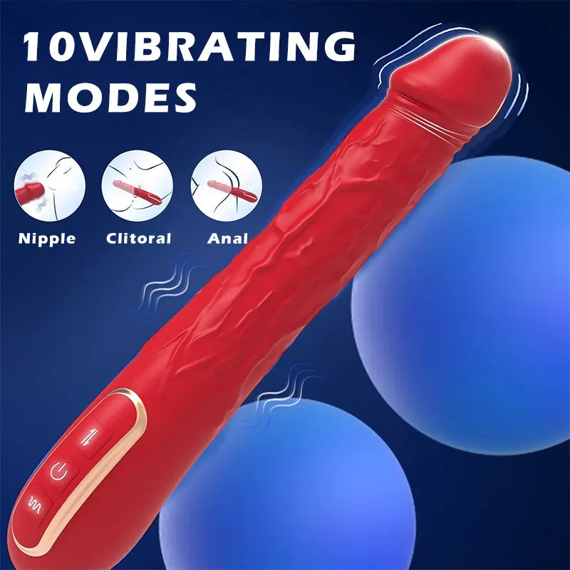 Realistic Wriggle Vibrator with Dual Pleasure