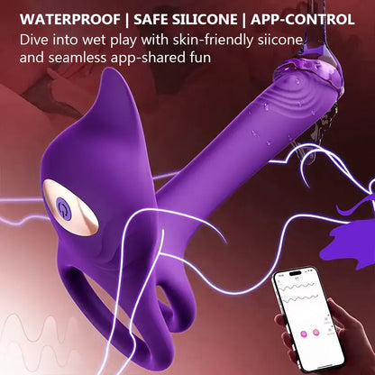 Fox Tail Vibrating Couples Pleasure Ring