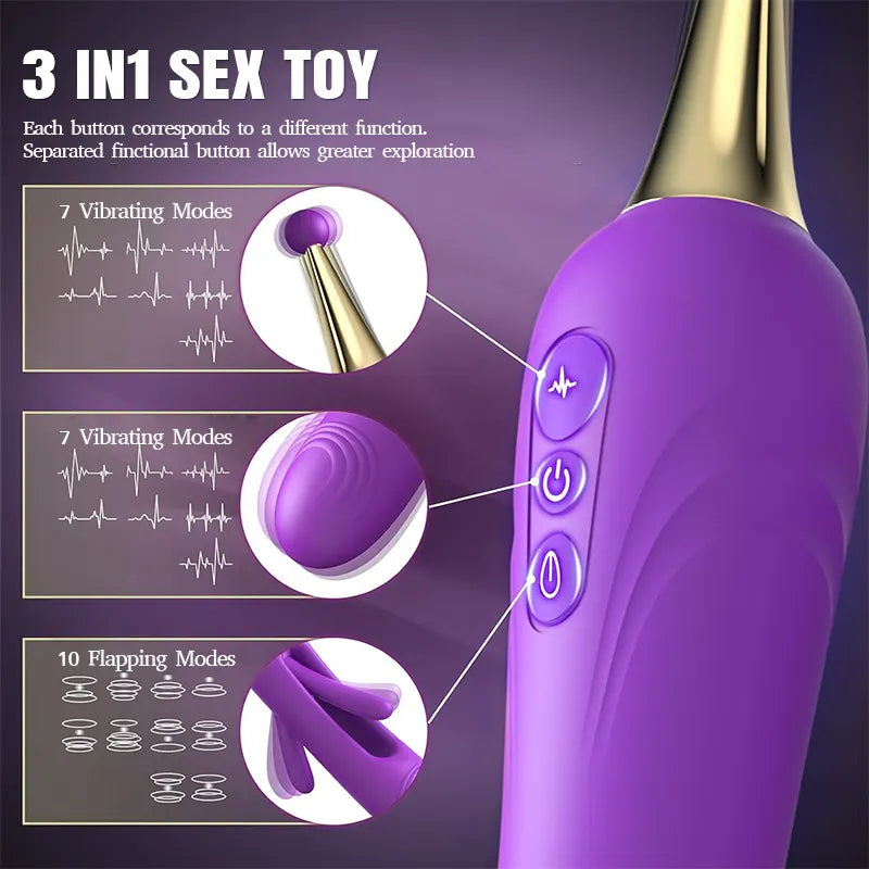 Tap Interchangeable G-Spot Clitoral Vibrator