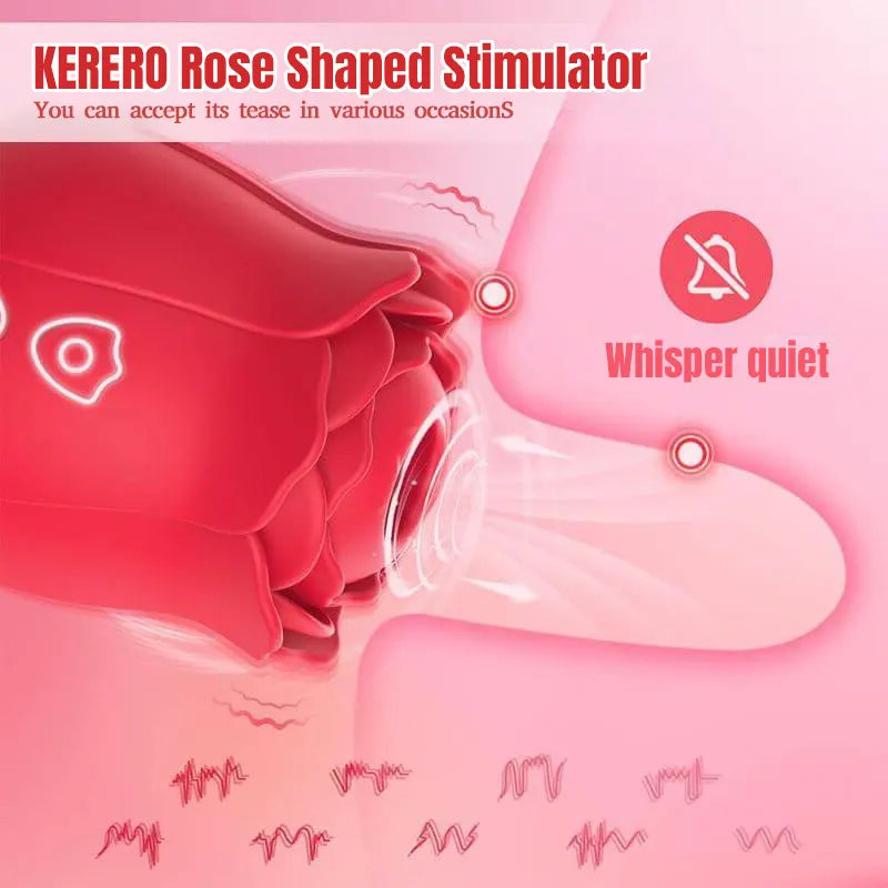 Rose Petal Vibrator - 10 Sucking Modes
