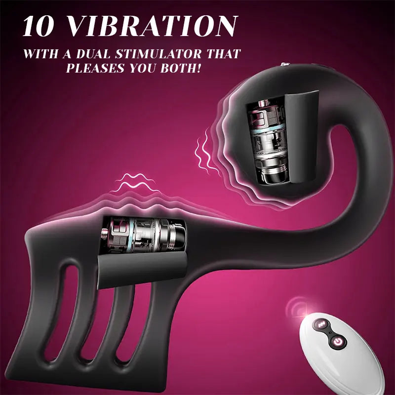 Snail-Inspired Vibrating Cock Ring Sleeve