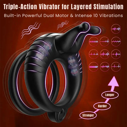 Remote-Control Couple’s Vibrating Cock Ring