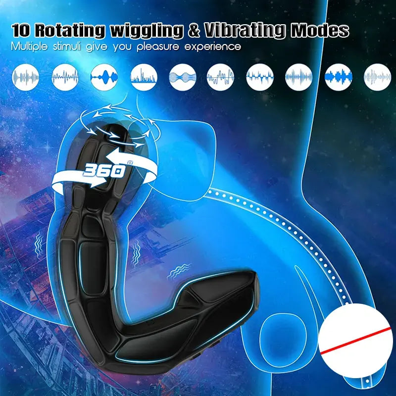 Remote-Controlled Rotating Anal Vibrator
