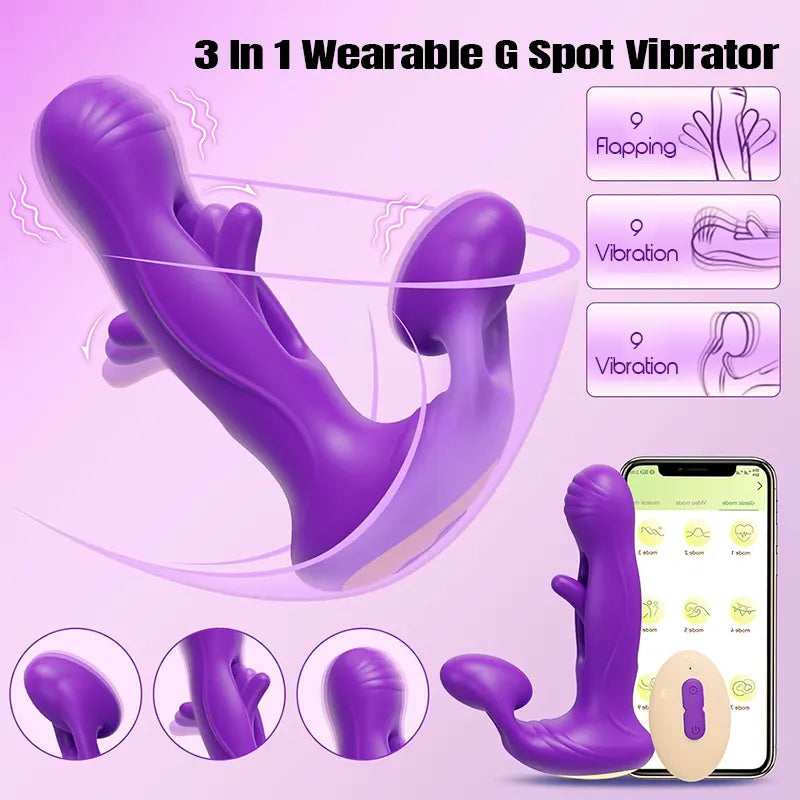 Wearable G-Spot Vibrator with App Control
