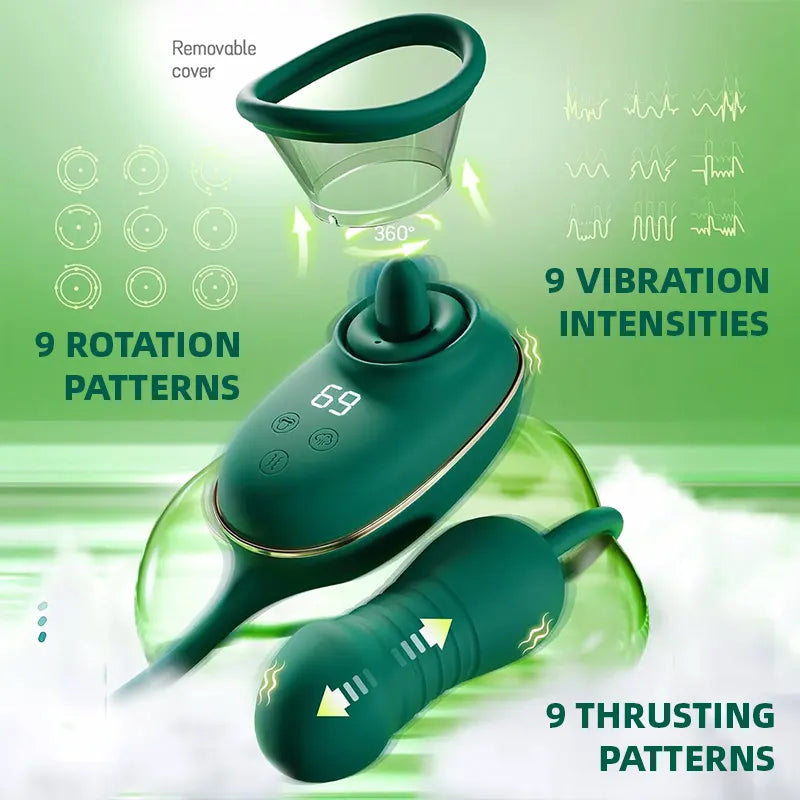 Suction Vibrator with Licking Egg