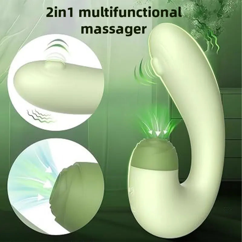 Green Suction Vibrator with Vibration
