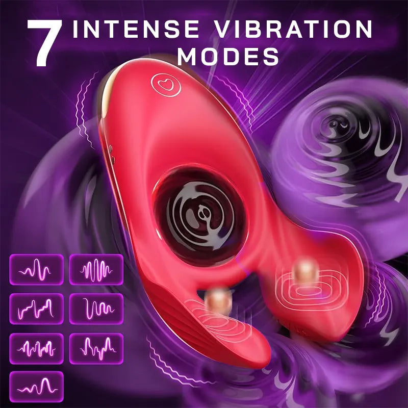 Rose-Shaped Vibrating Couple’s Ring