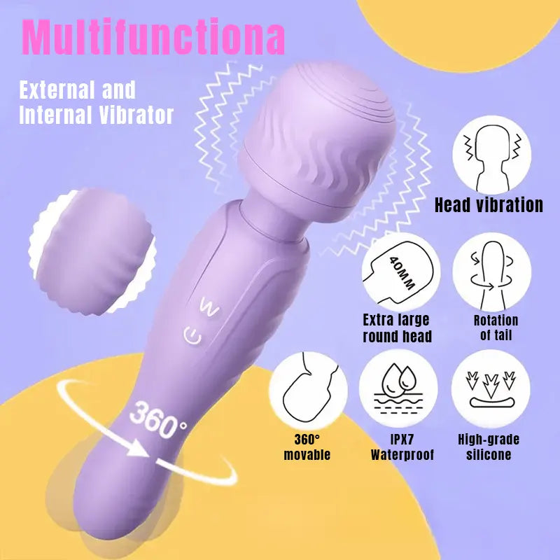 Purple Magic Wand Vibrator