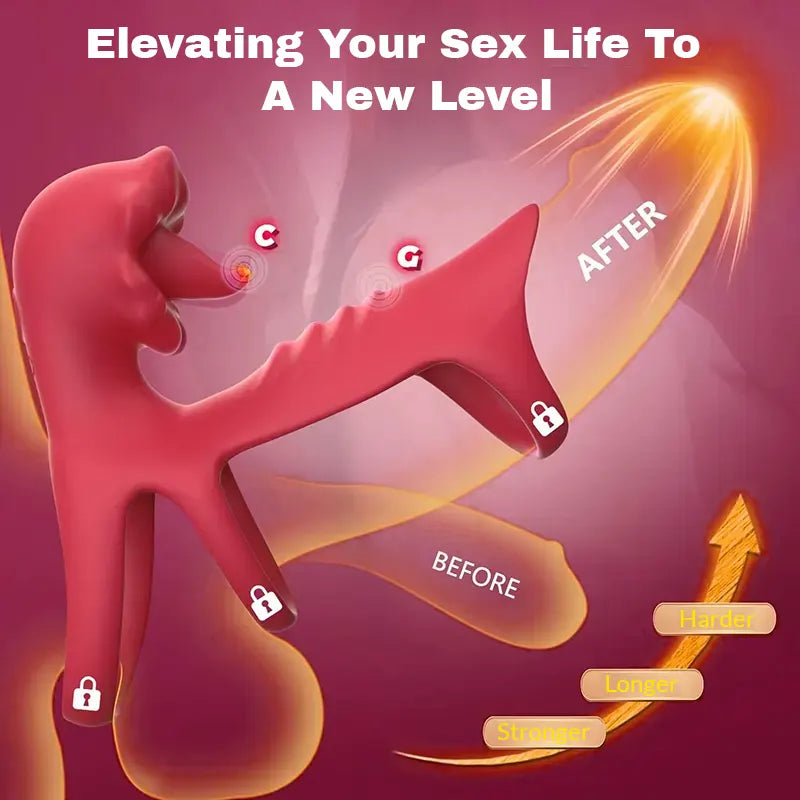 App-Controlled Triple Cock Ring Sleeve