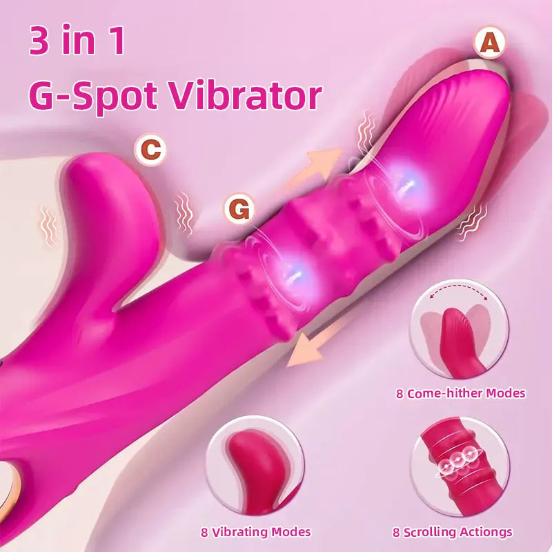 Sliding G-Spot Vibrator with Beads