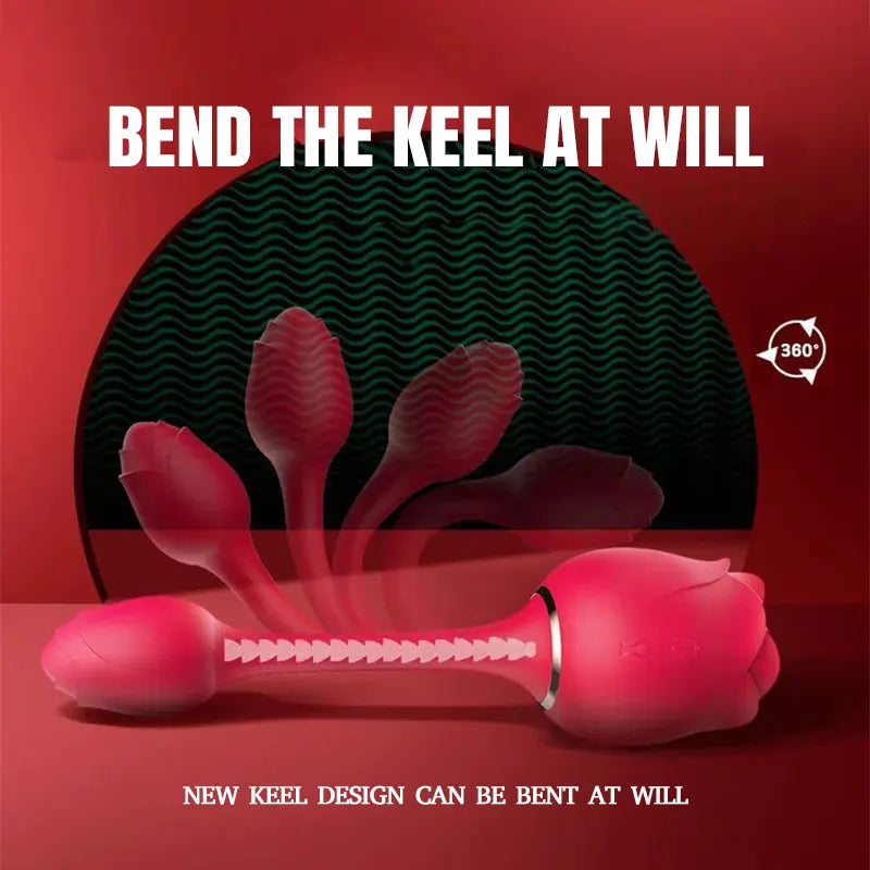 Waterproof Rose Suction Vibrator