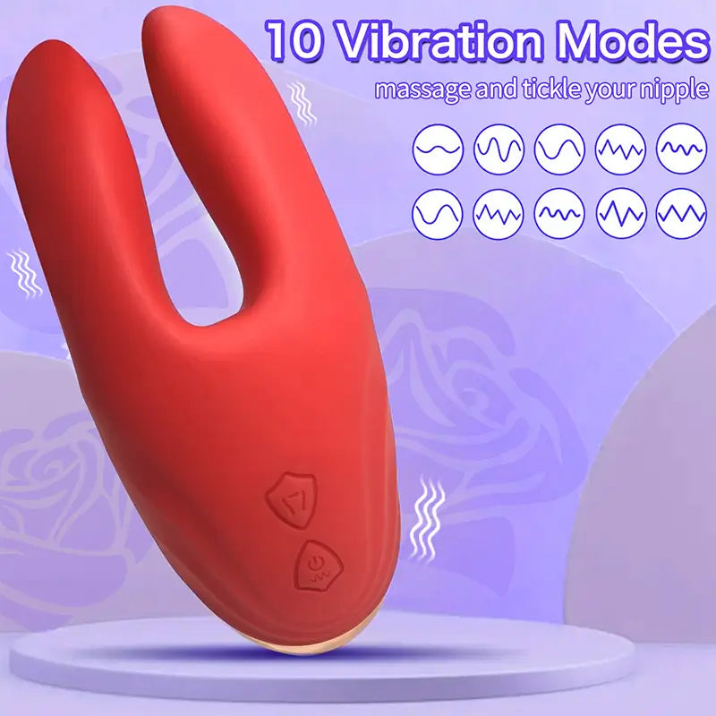 Vibrating Nipple Clamp Massager