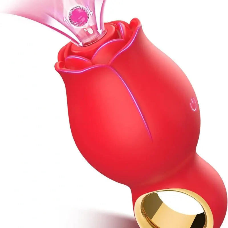 Rose Grip Clitoral Suction Vibrator