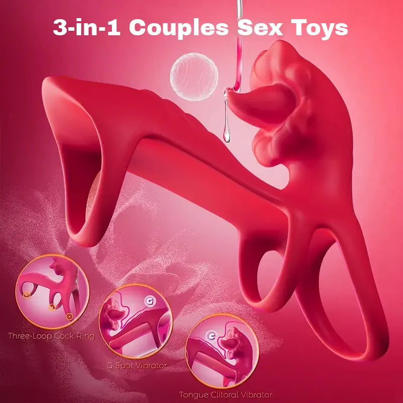 App-Controlled Triple Cock Ring Sleeve